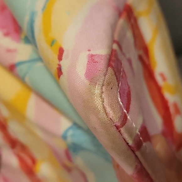 Coach Signature Multicolor Satin Leather Tote - Picture 4 of 12